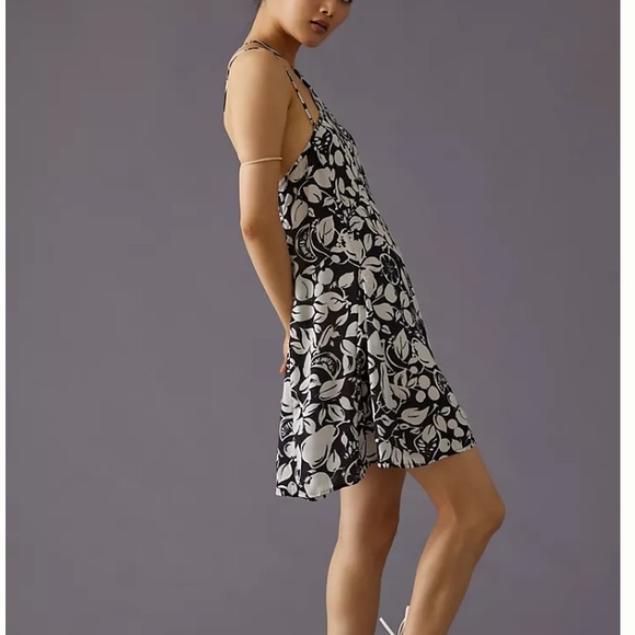 Anthropologie Sheer Fruit Print Mini Dress Size S - Picture 4 of 6